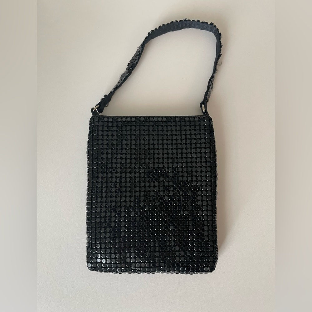 Black Sequin Mesh Purse mini Evening Bag